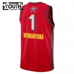 All-Star 2025 Trikot Victor Wembanyama Jordan Rot Swingman - Kinder